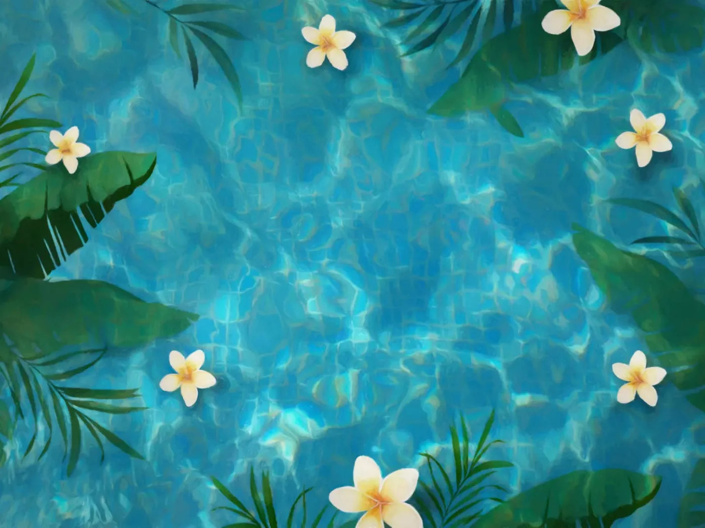 Pool Day 10X8 Fleece ( 120 X 96 Inch ) Backdrop
