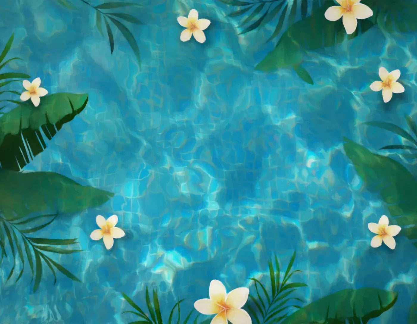 Pool Day 8X6 Fleece ( 96 X 72 Inch ) Backdrop