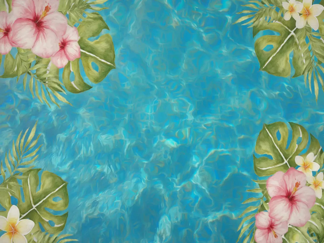 Pool Daze 68X5 Fleece ( 80 X 60 Inch ) Backdrop