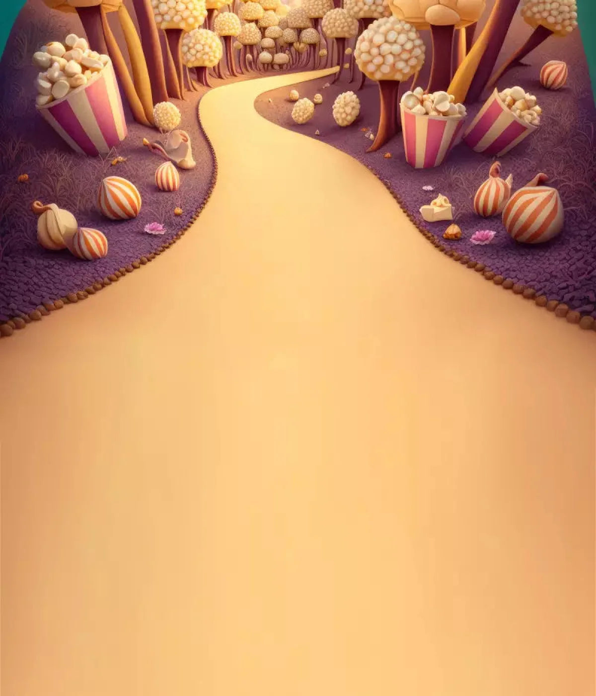 Popcorn Road 10X12 Ultracloth ( 120 X 144 Inch ) Backdrop