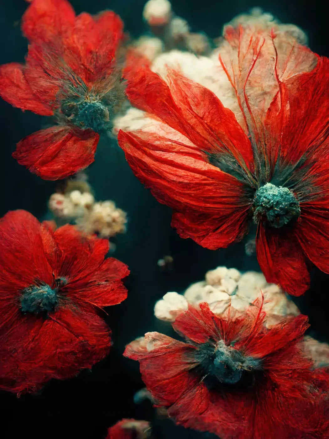 Poppy 5X68 Fleece ( 60 X 80 Inch ) Backdrop