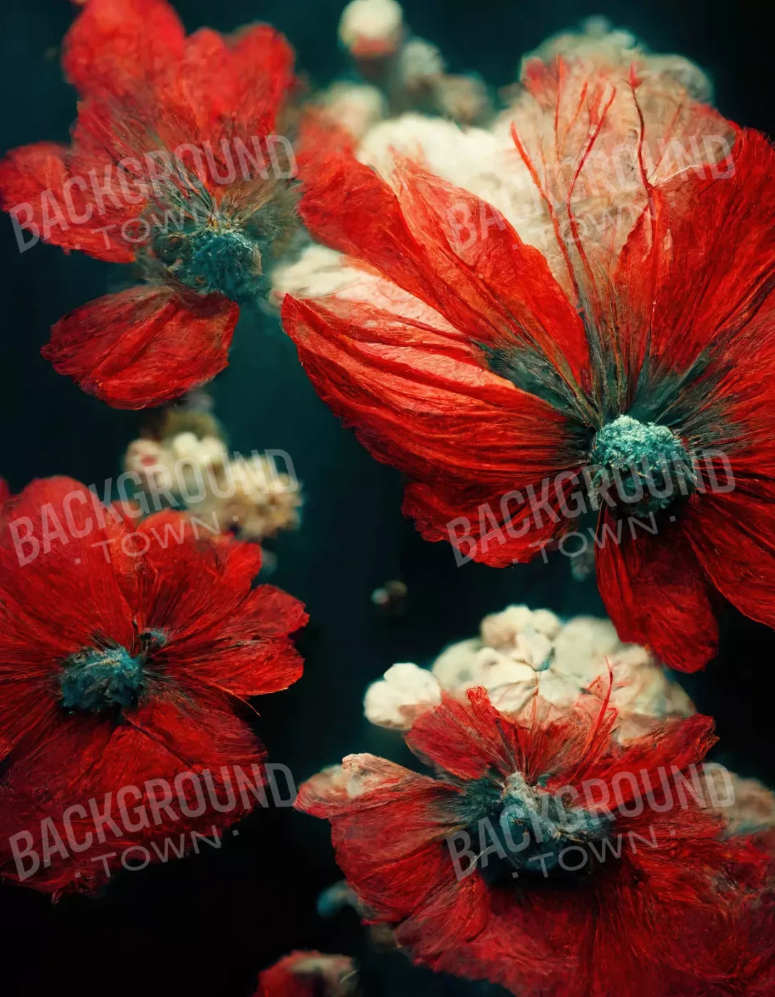 Poppy 6X8 Fleece ( 72 X 96 Inch ) Backdrop