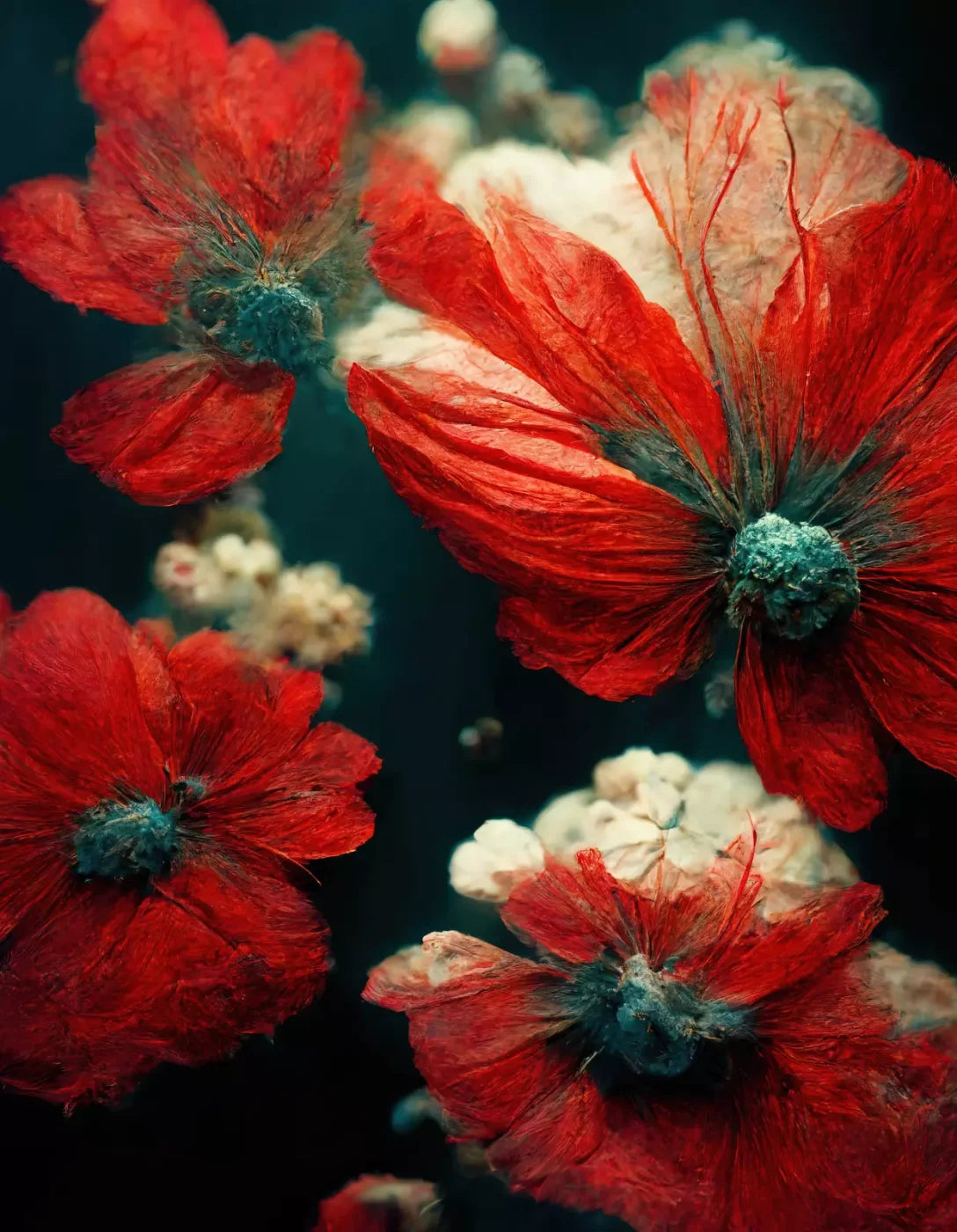 Poppy 6X8 Fleece ( 72 X 96 Inch ) Backdrop