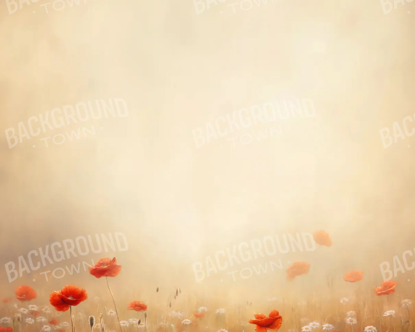 Poppy Field 10’x8’ Fleece (120 x 96 inch) Backdrop