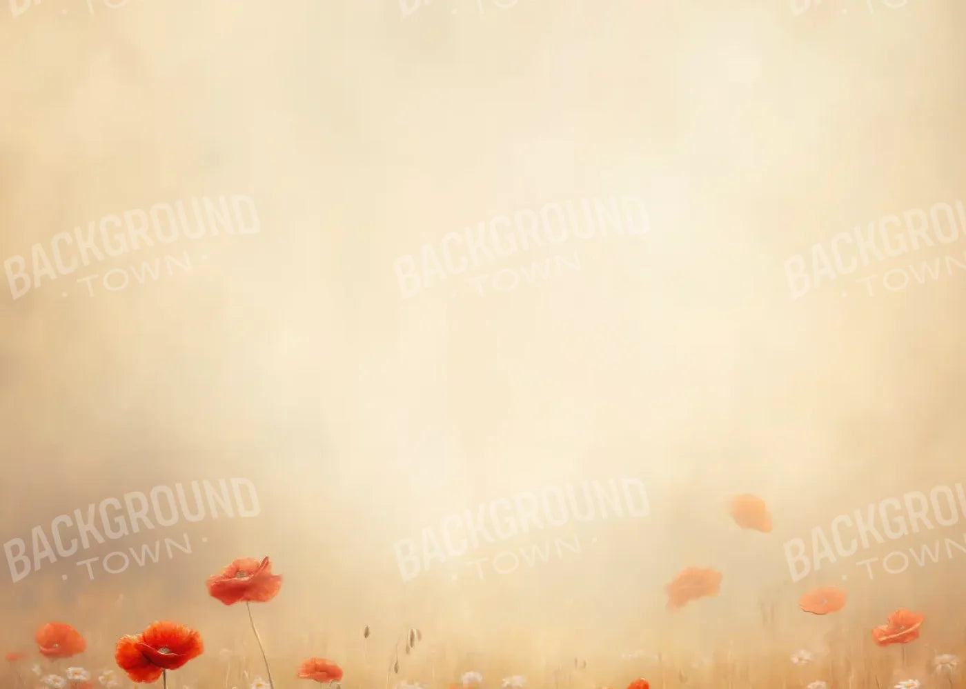 Poppy Field 7’x5’ UltraCloth (84 x 60 inch) Backdrop
