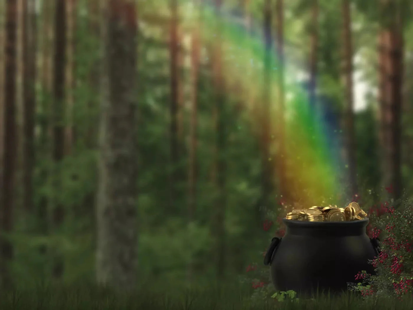 Pot Of Gold 10X8 Fleece ( 120 X 96 Inch ) Backdrop