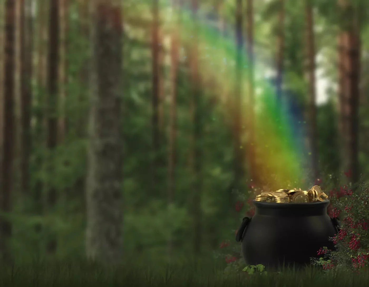 Pot Of Gold 8X6 Fleece ( 96 X 72 Inch ) Backdrop