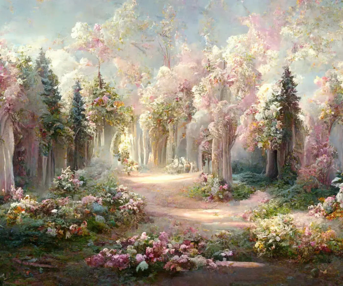 Pretty Forest 5’X4’2’’ Fleece (60 X 50 Inch) Backdrop