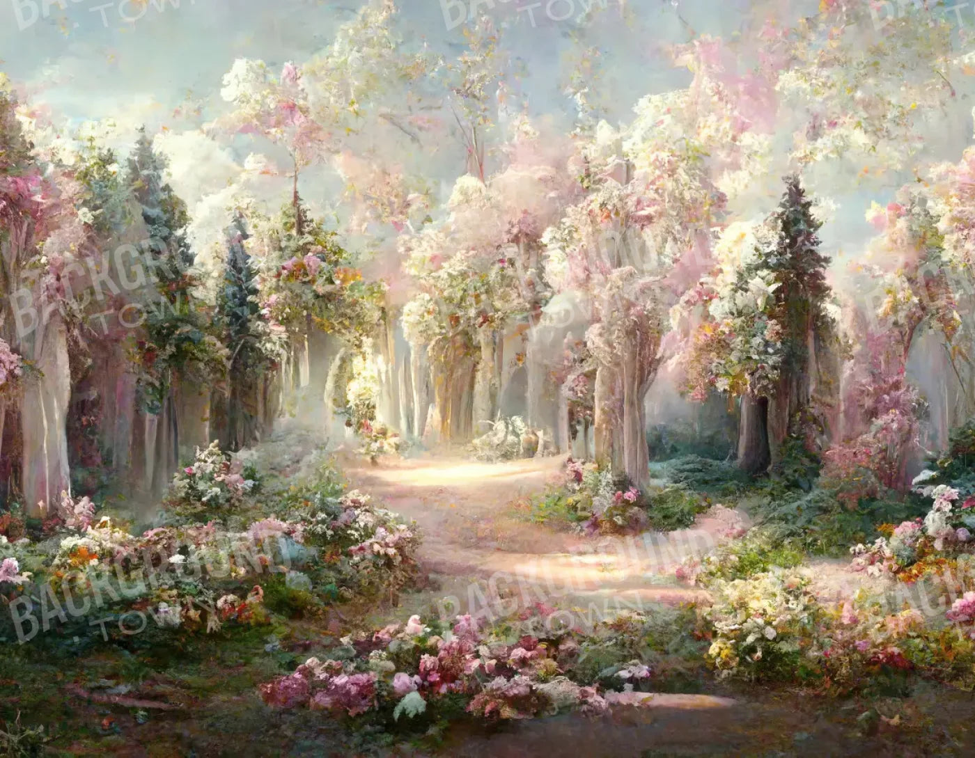 Pretty Forest 8’X6’ Fleece (96 X 72 Inch) Backdrop
