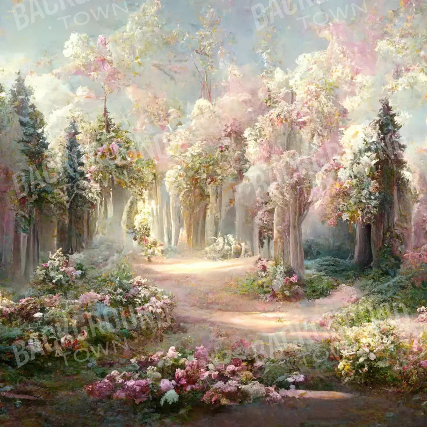 Pretty Forest 8’X8’ Fleece (96 X Inch) Backdrop