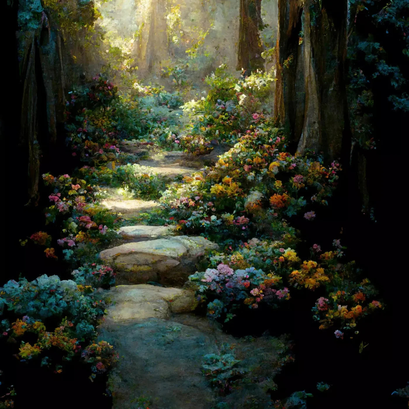 Pretty Path 10X10 Ultracloth ( 120 X Inch ) Backdrop