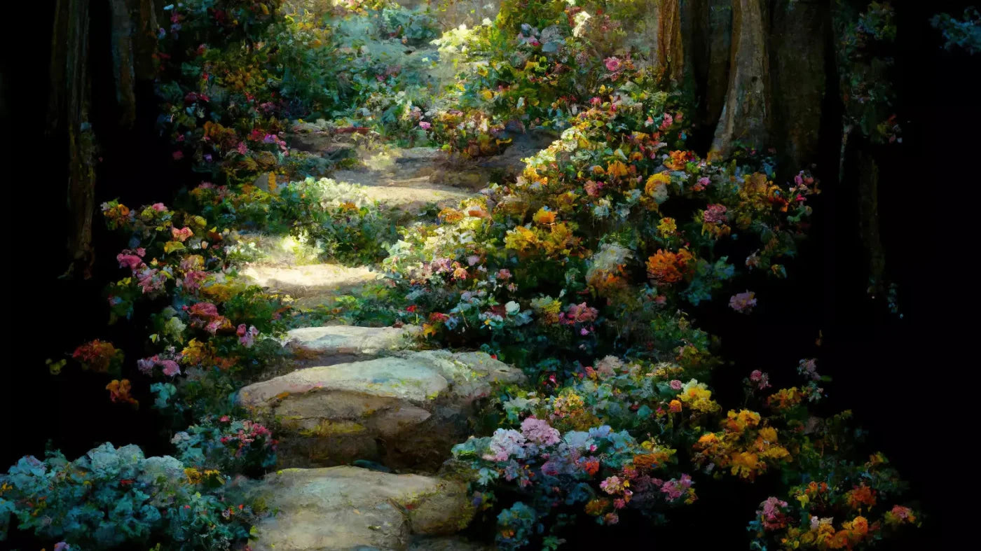 Pretty Path 14X8 Ultracloth ( 168 X 96 Inch ) Backdrop
