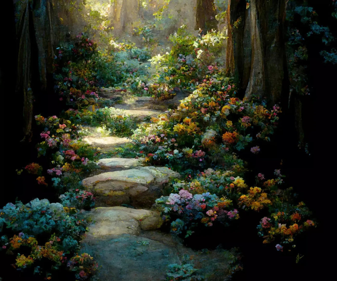 Pretty Path 5X42 Fleece ( 60 X 50 Inch ) Backdrop