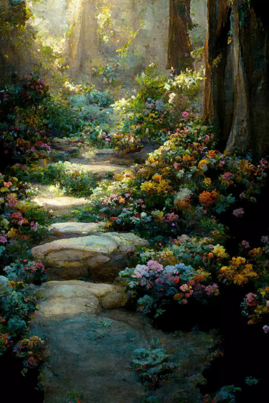 Pretty Path 5X8 Ultracloth ( 60 X 96 Inch ) Backdrop