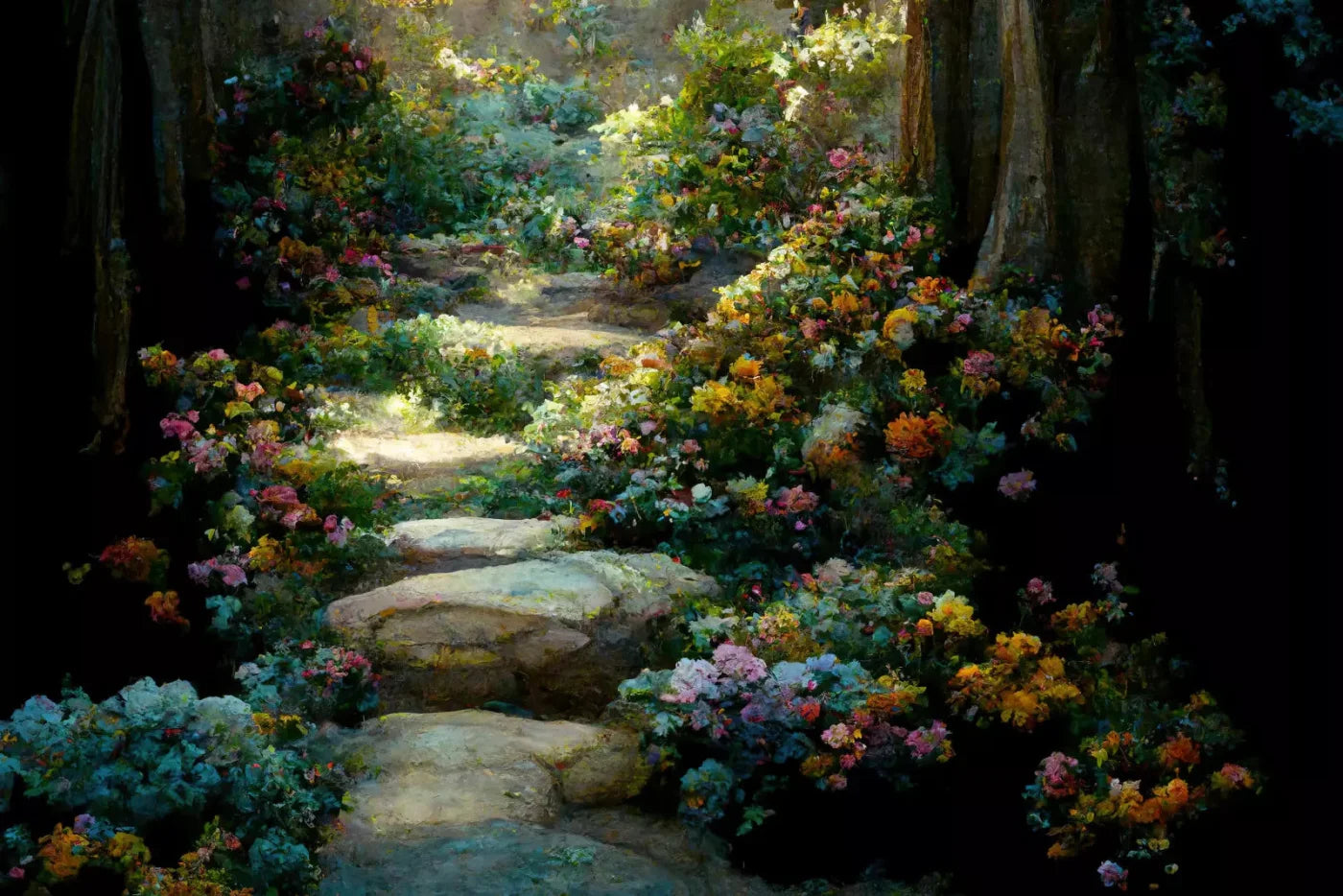 Pretty Path 8X5 Ultracloth ( 96 X 60 Inch ) Backdrop