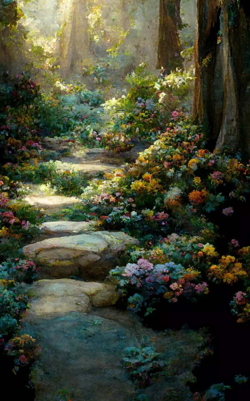 Pretty Path 9X14 Ultracloth ( 108 X 168 Inch ) Backdrop