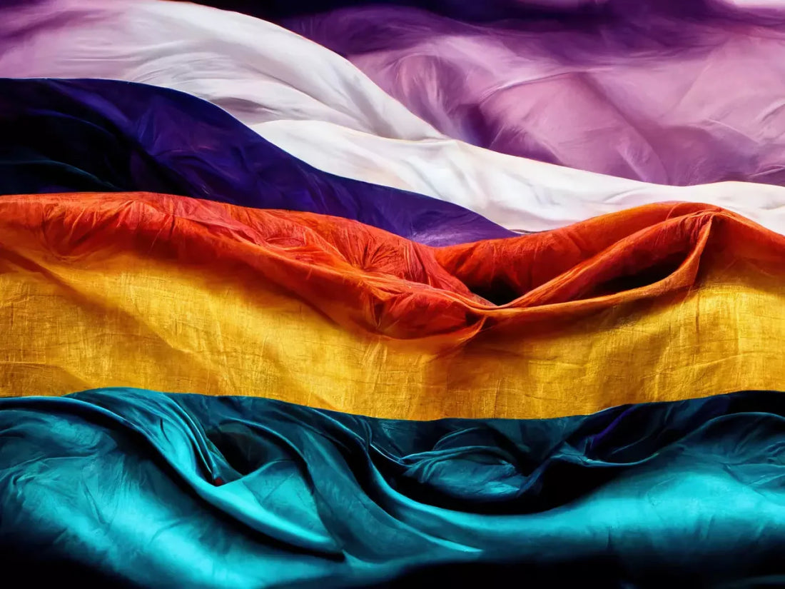 Pride Flag 1 6’8’X5’ Fleece (80 X 60 Inch) Backdrop