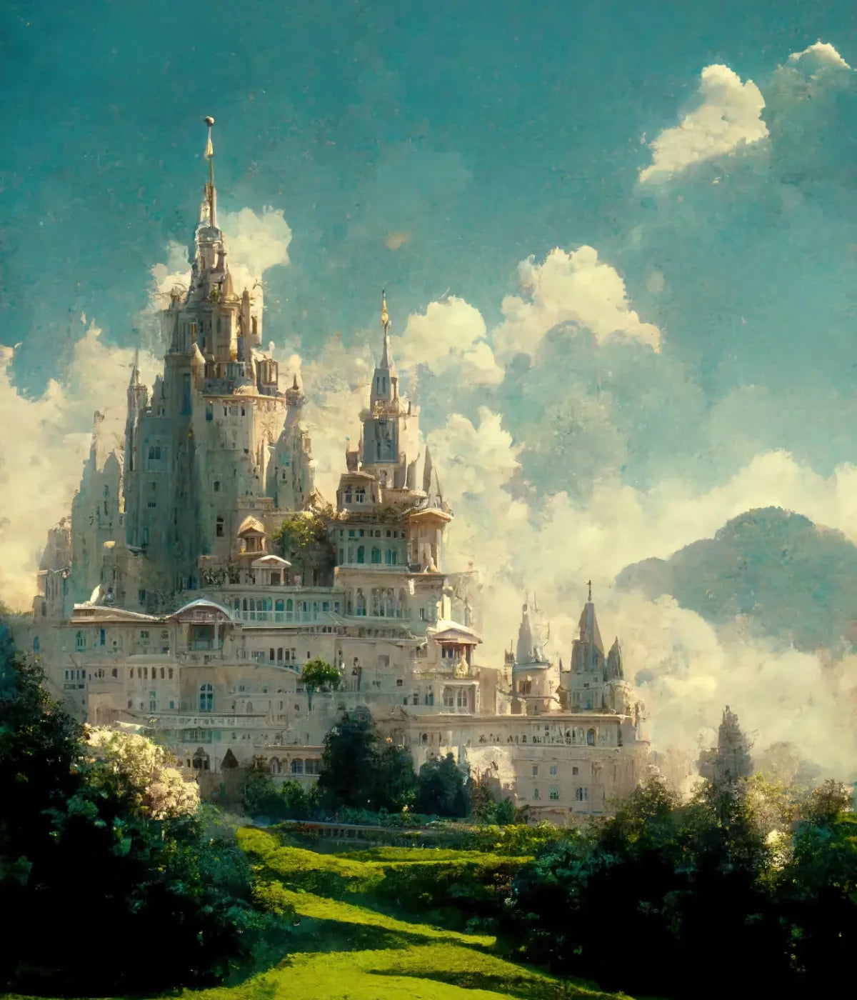 Princess Castle 10’X12’ Ultracloth (120 X 144 Inch) Backdrop