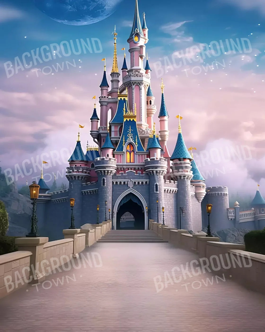 Princess Castle I 8’x10’ Fleece (96 x 120 inch) Backdrop