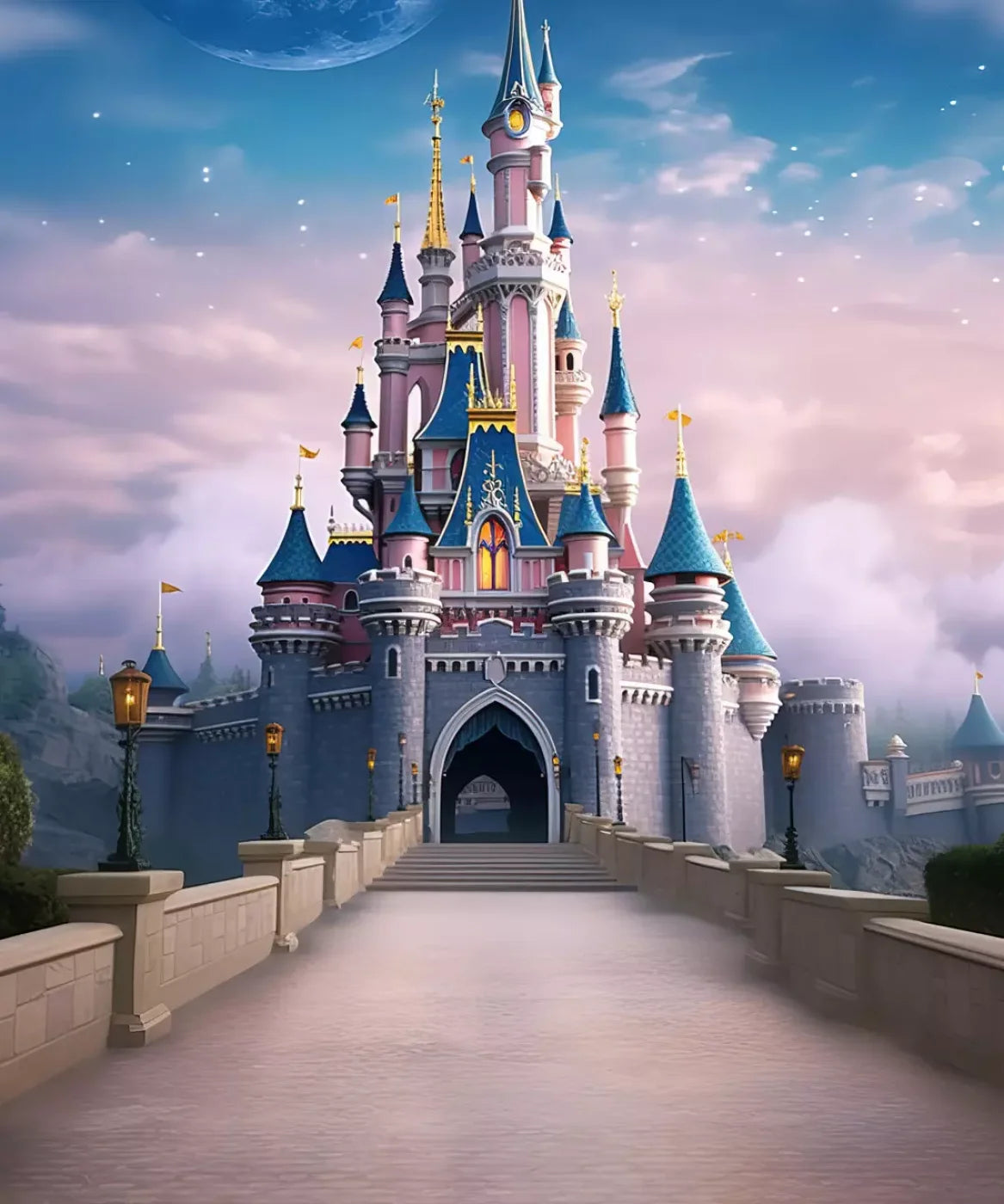 Princess Castle I 10’x12’ UltraCloth (120 x 144 inch) Backdrop