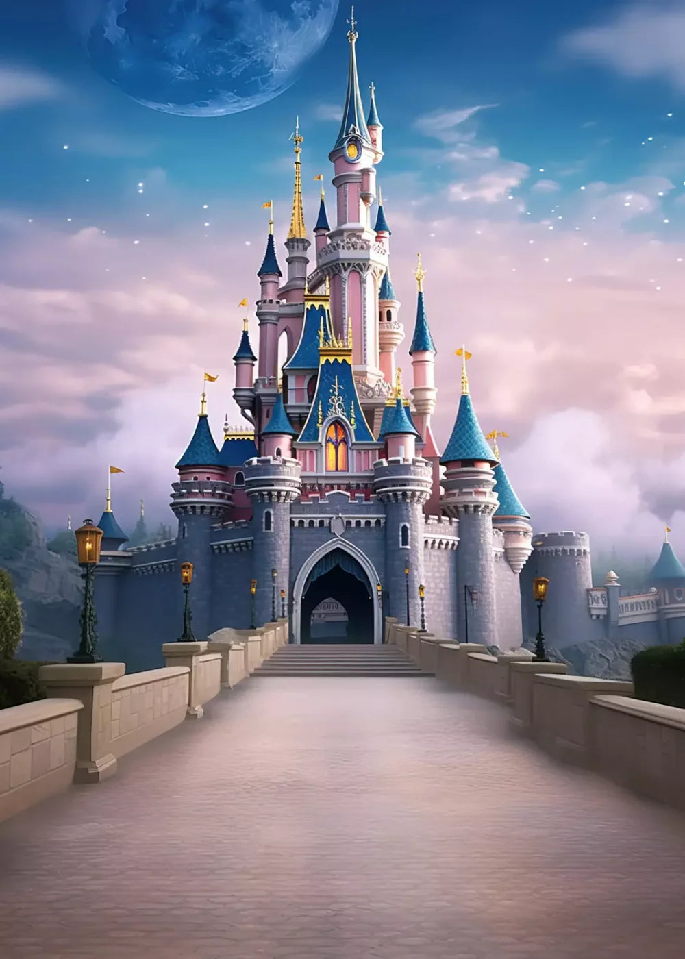 Princess Castle I 5’x7’ UltraCloth (60 x 84 inch) Backdrop