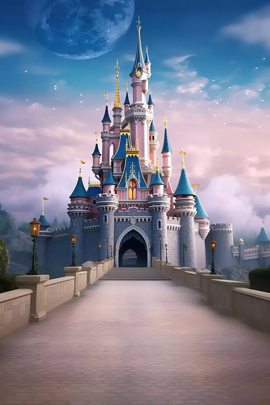 Princess Castle I 8’x12’ UltraCloth (96 x 144 inch) Backdrop