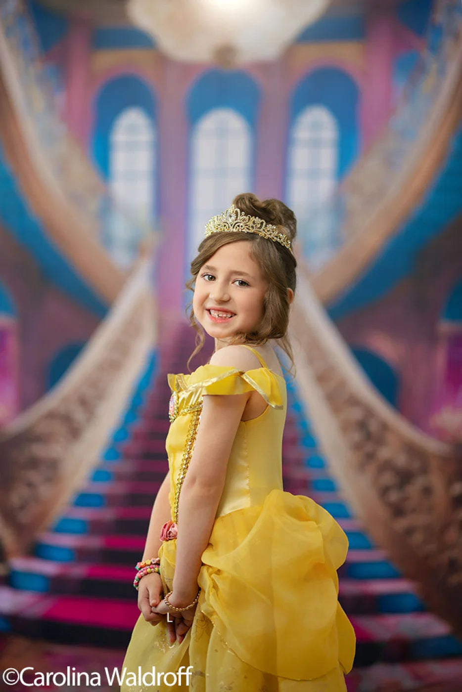 Princess Staircase Backdrop