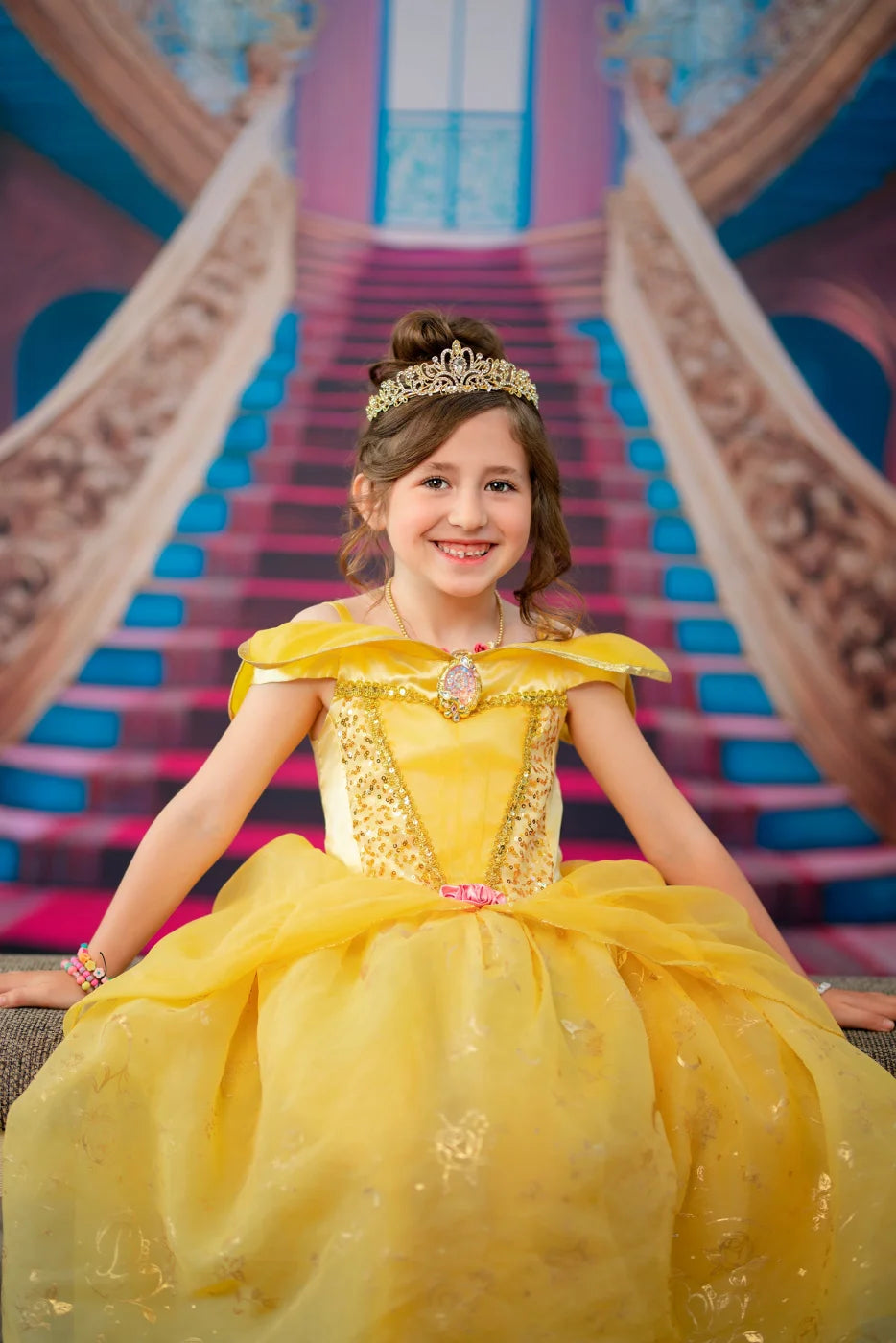 Princess Staircase Backdrop