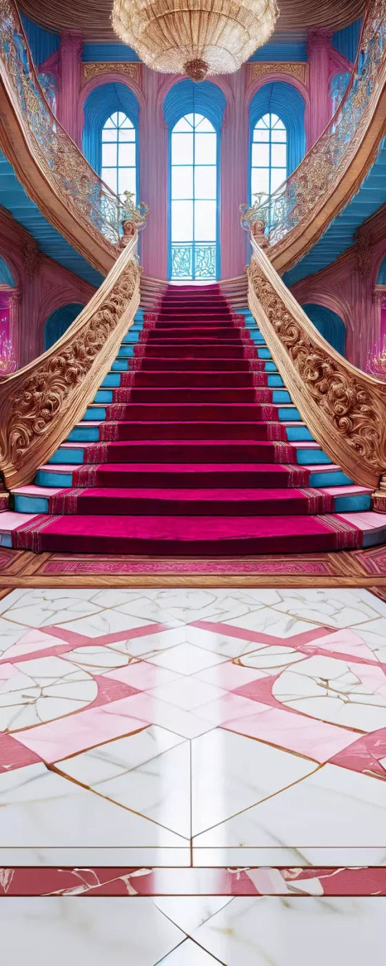 Princess Staircase Sweep 8’X20’ Ultracloth (96 X 240 Inch) Backdrop