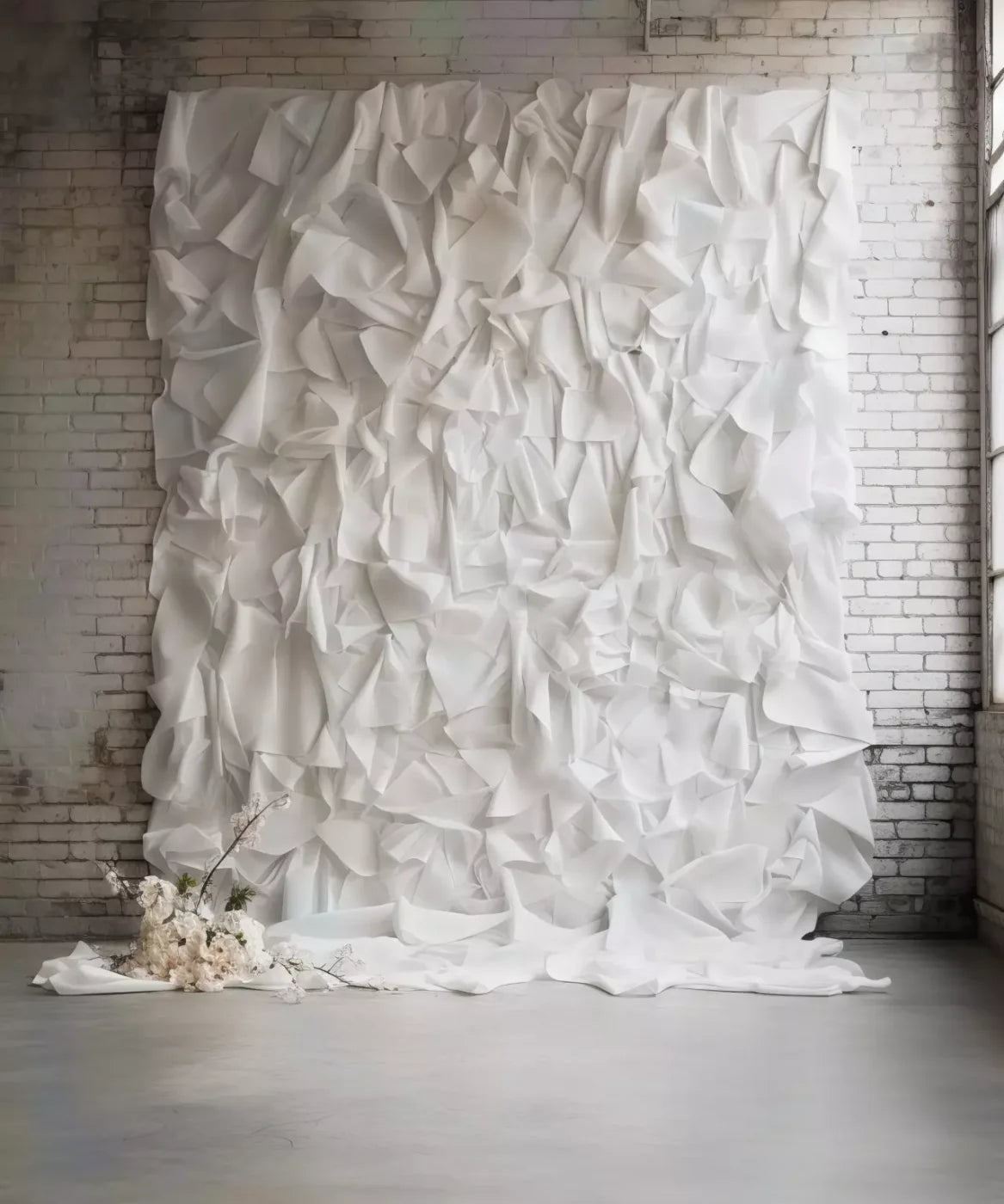 White Elegant Fine Art Backdrop for Photography