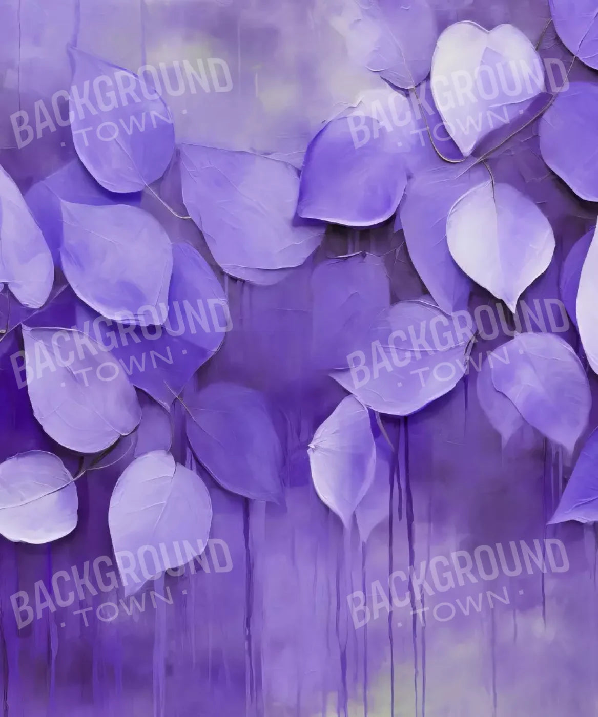 Leaves, Purple Backdrop for Photography