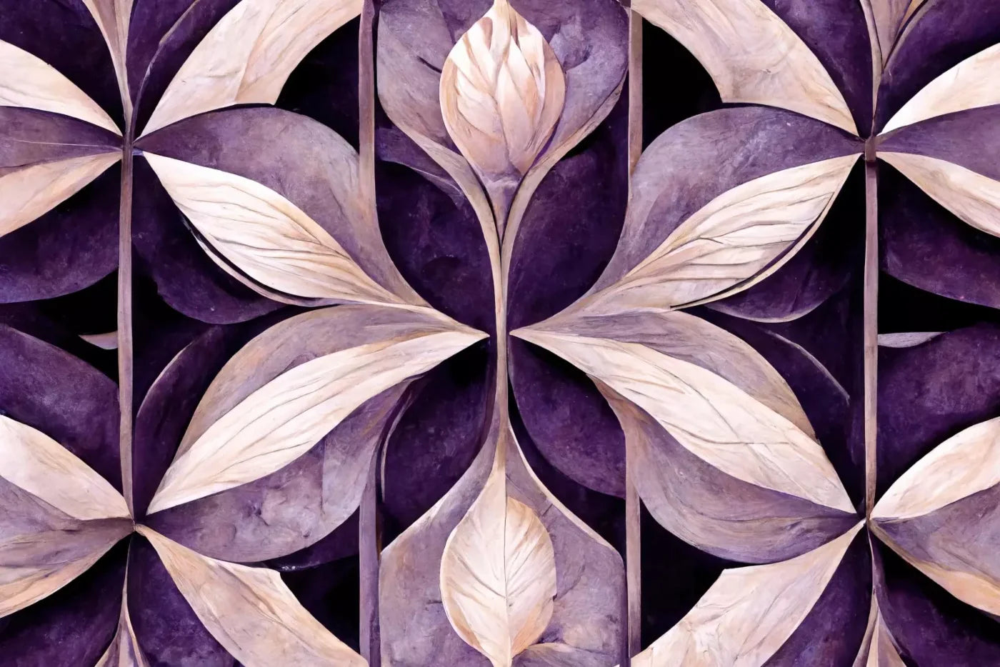 Purple Mediterranean Pattern 12’X8’ Ultracloth (144 X 96 Inch) Backdrop