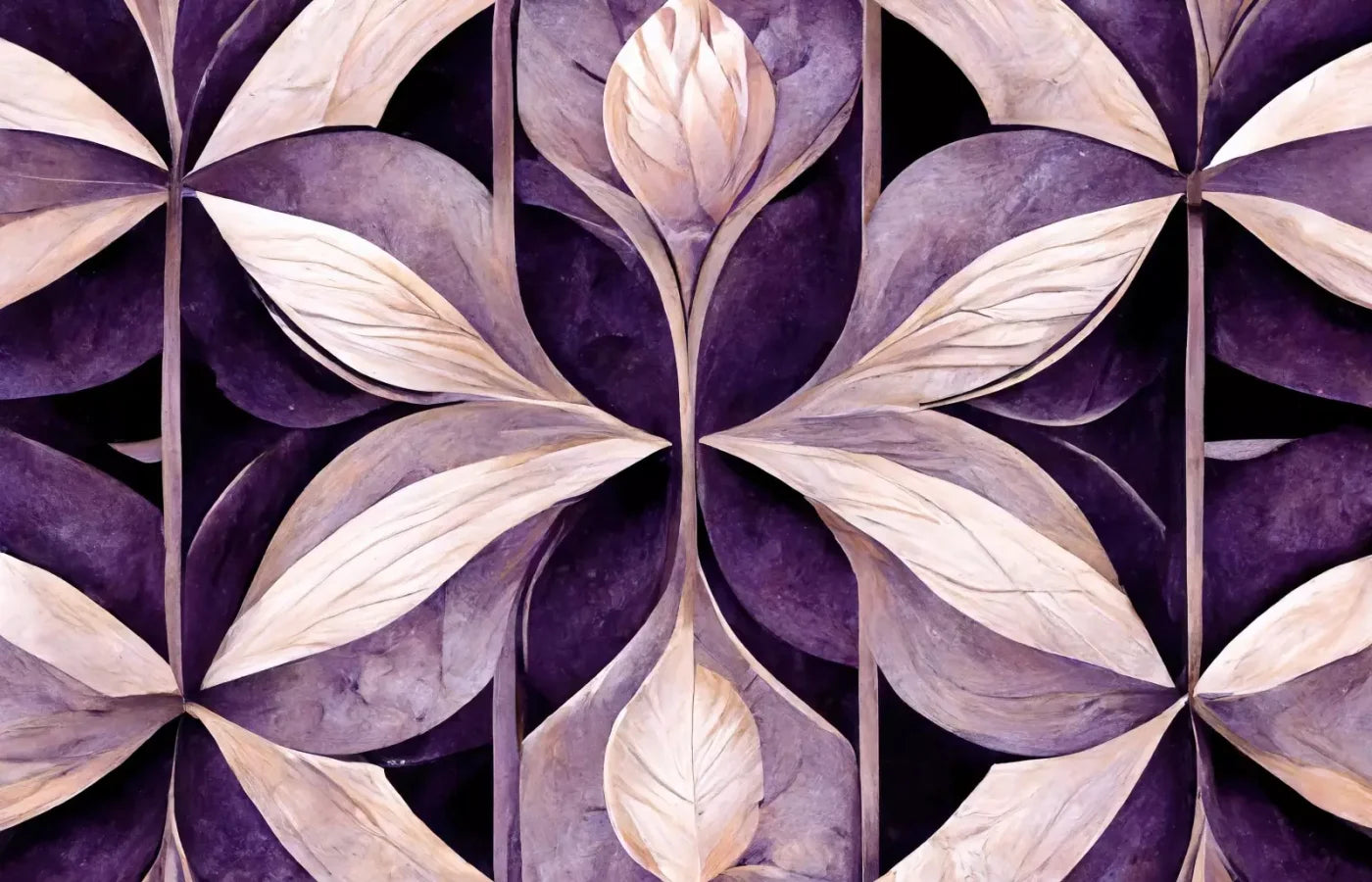 Purple Mediterranean Pattern 14’X9’ Ultracloth (168 X 108 Inch) Backdrop