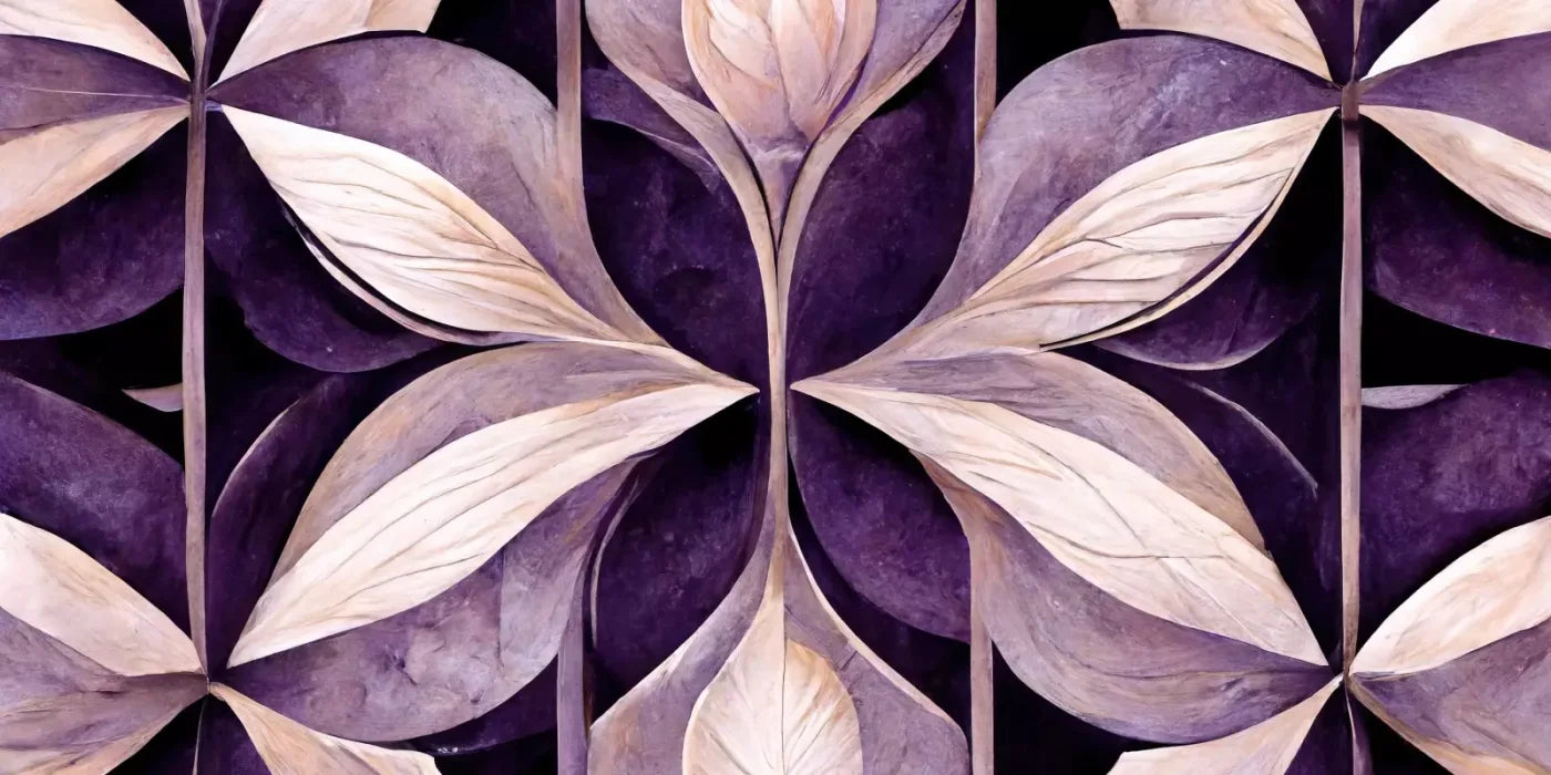 Purple Mediterranean Pattern 20’X10’ Ultracloth (240 X 120 Inch) Backdrop