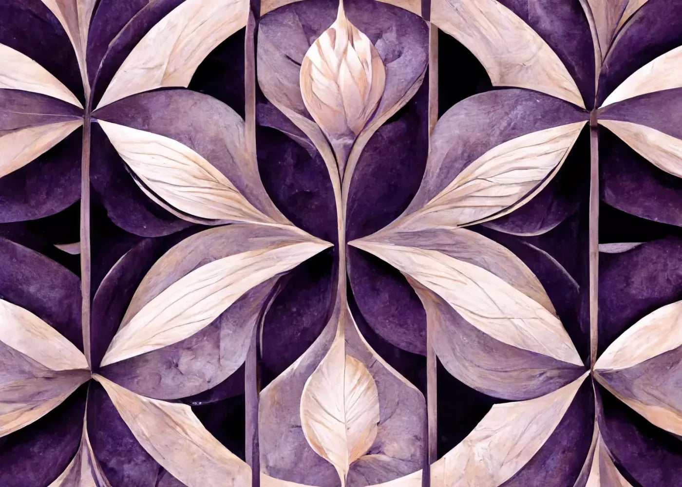 Purple Mediterranean Pattern 7’X5’ Ultracloth (84 X 60 Inch) Backdrop