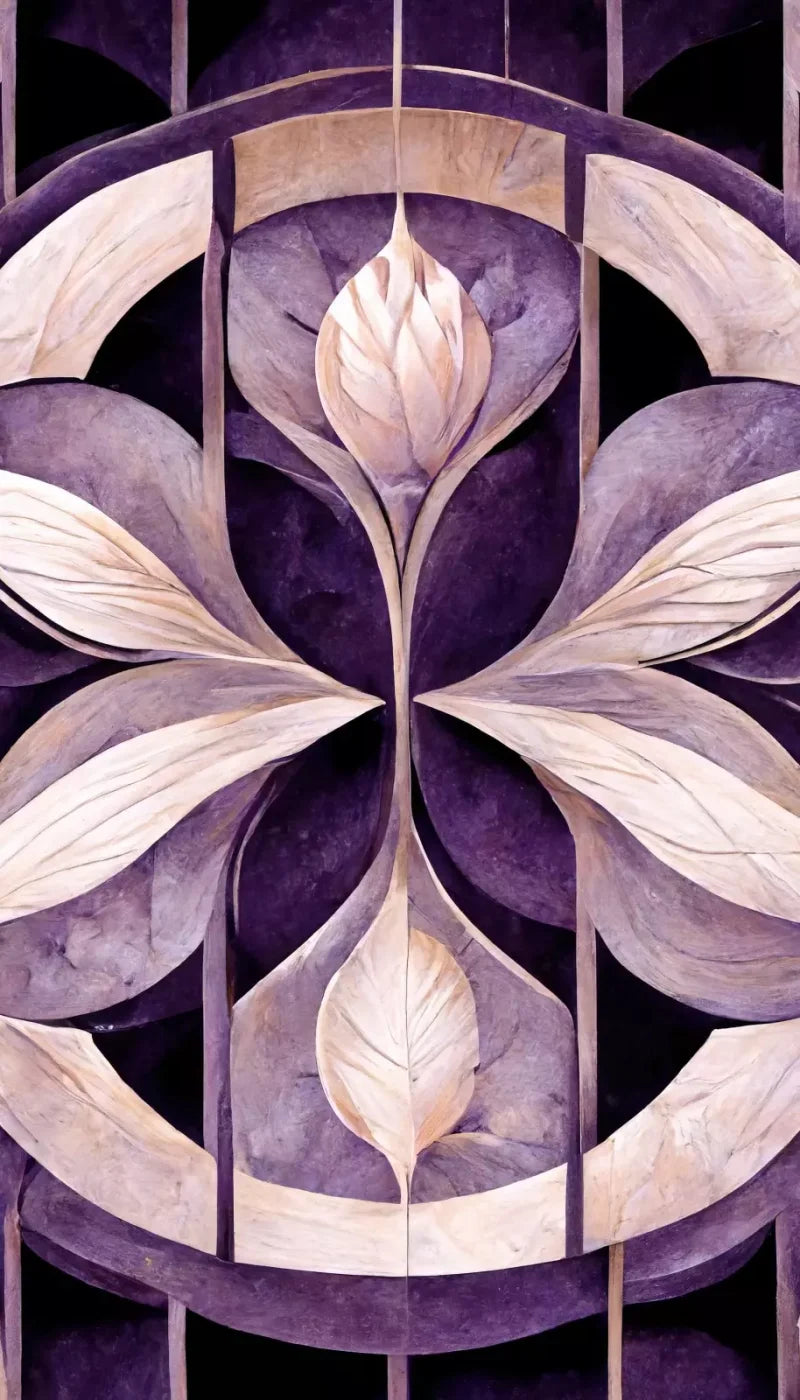 Purple Mediterranean Pattern 8’X14’ Ultracloth (96 X 168 Inch) Backdrop