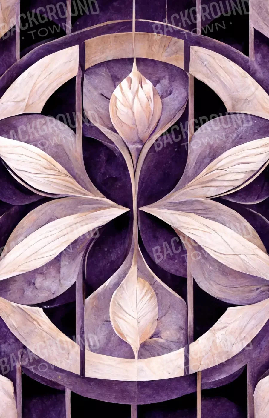 Purple Mediterranean Pattern 9’X14’ Ultracloth (108 X 168 Inch) Backdrop