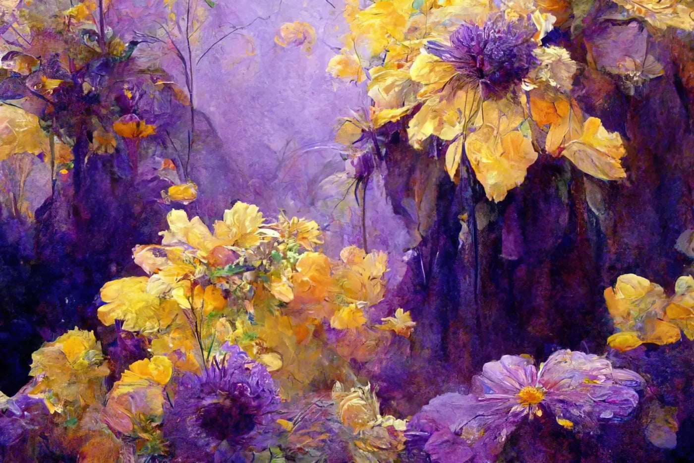 Purple Posy 12’X8’ Ultracloth (144 X 96 Inch) Backdrop