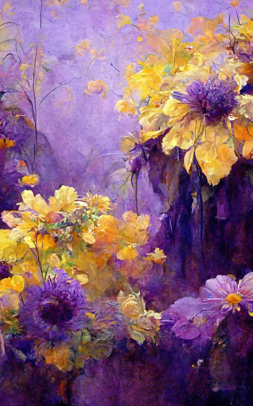 Purple Posy 5’X8’ Ultracloth (60 X 96 Inch) Backdrop