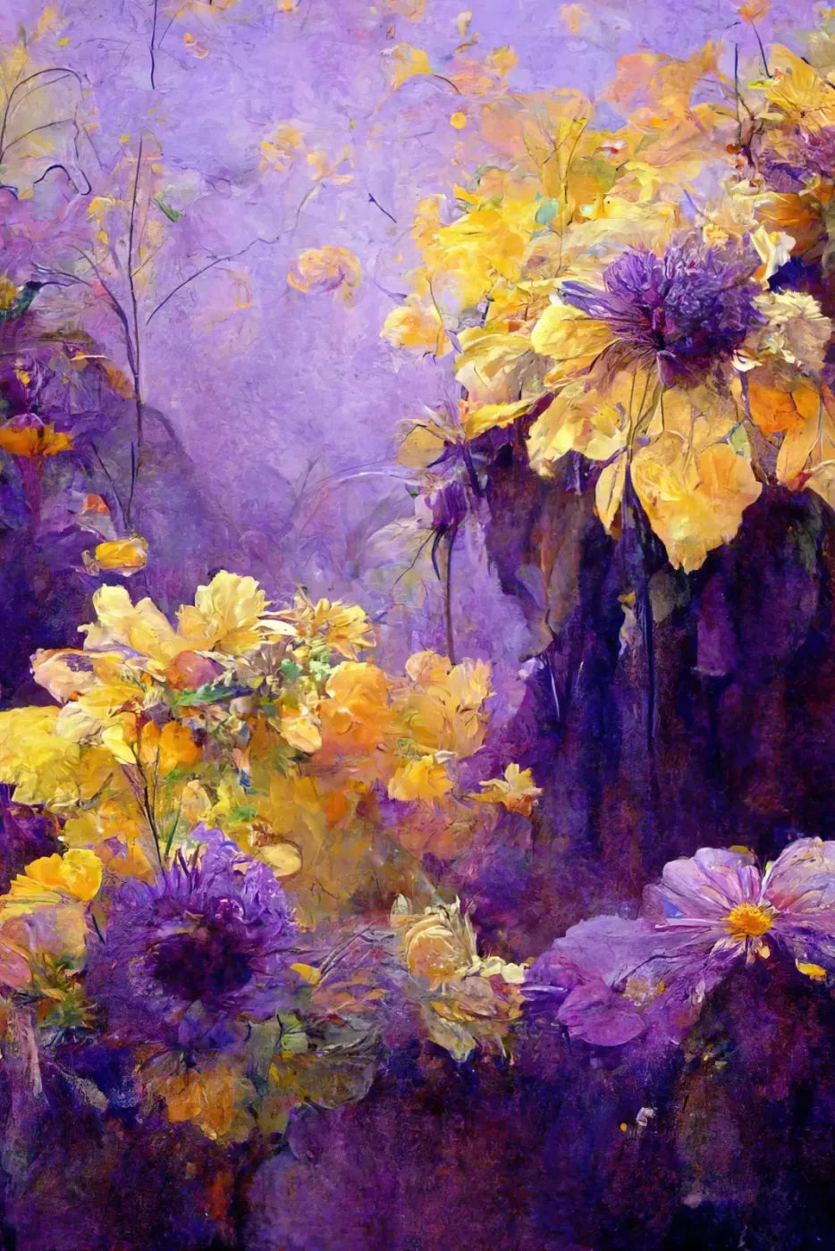 Purple Posy 8’X12’ Ultracloth (96 X 144 Inch) Backdrop