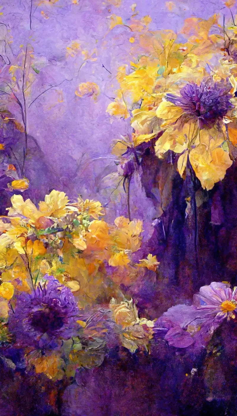 Purple Posy 8’X14’ Ultracloth (96 X 168 Inch) Backdrop