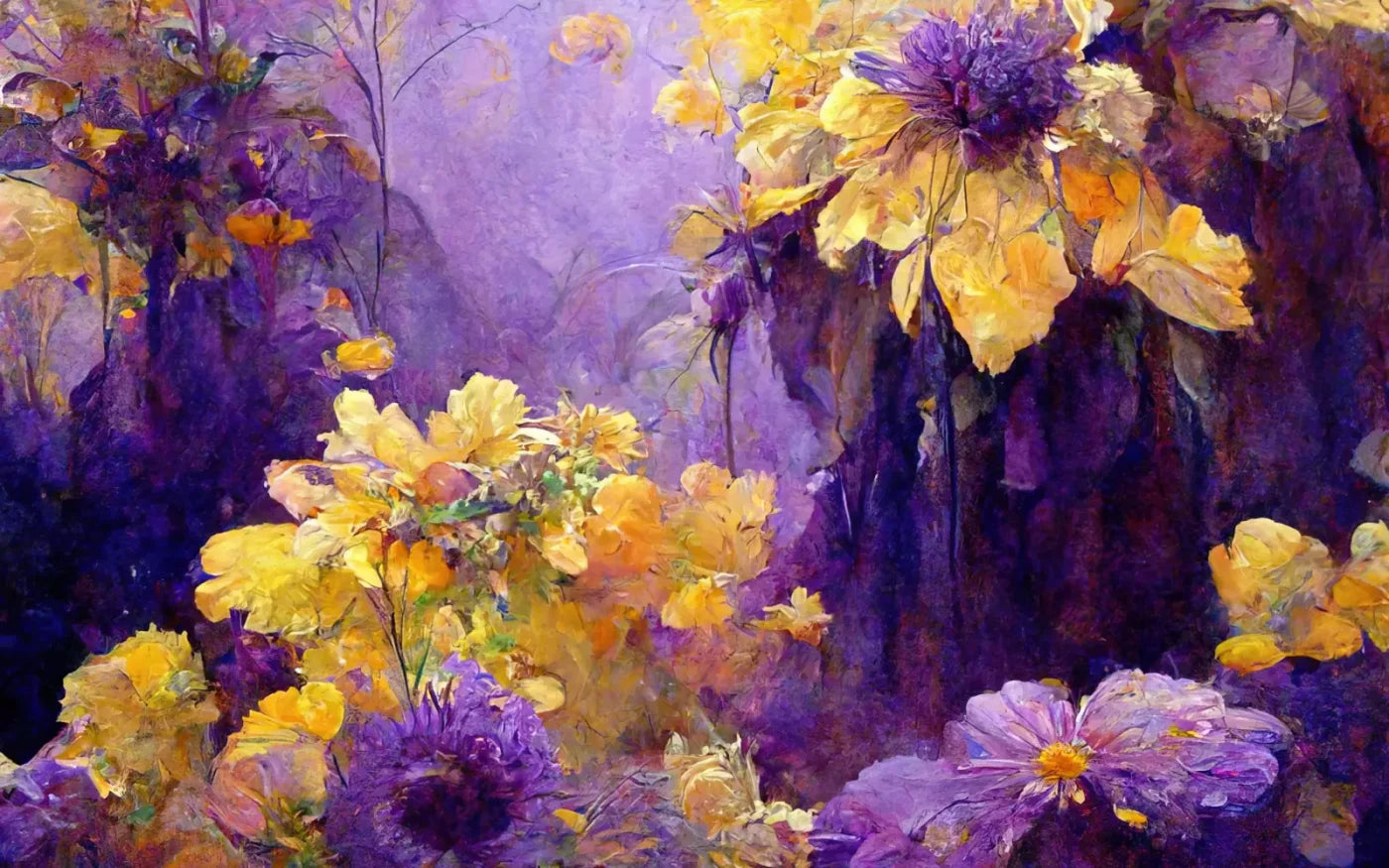 Purple Posy 8’X5’ Ultracloth (96 X 60 Inch) Backdrop