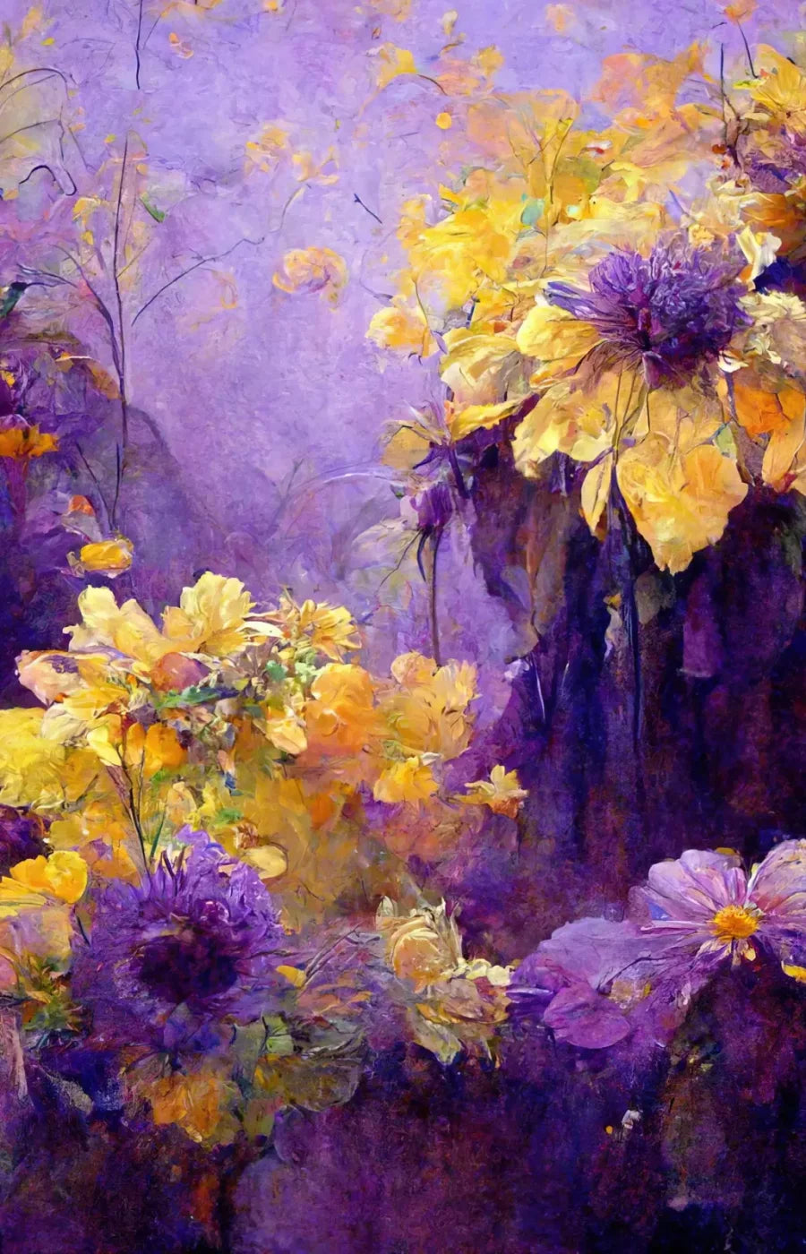 Purple Posy 9’X14’ Ultracloth (108 X 168 Inch) Backdrop