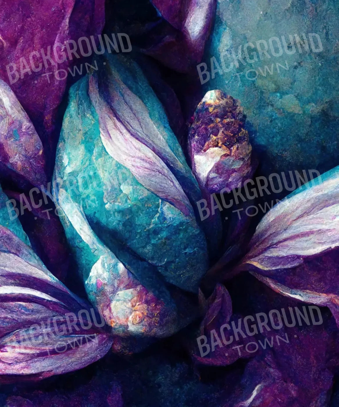 Purple Floral Backdrop for Photography