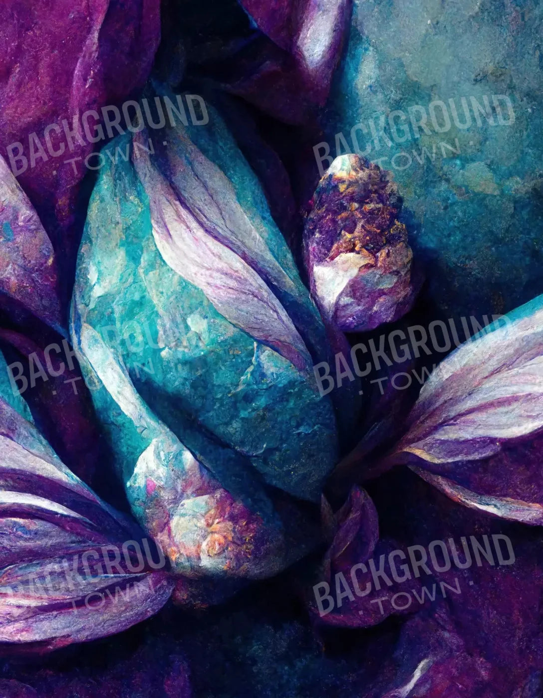 Purple Rain 6X8 Fleece ( 72 X 96 Inch ) Backdrop