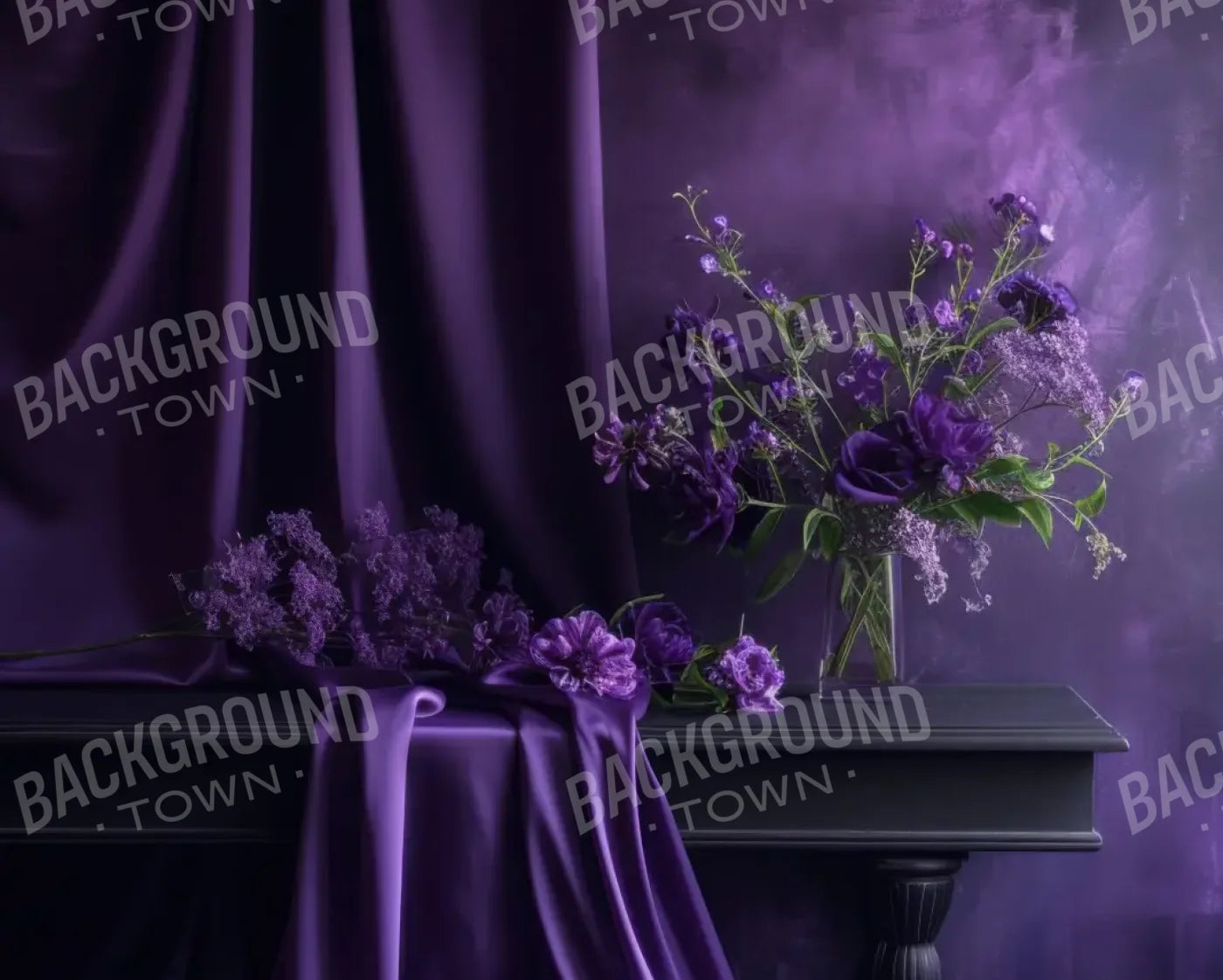 Purple Room 10’x8’ Fleece (120 x 96 inch) Backdrop