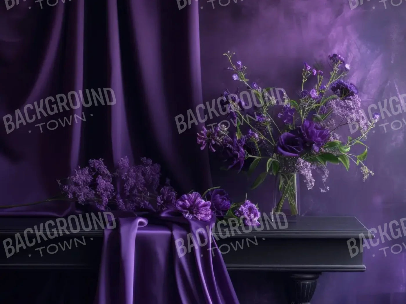 Purple Room 6’8x5’ Fleece (80 x 60 inch) Backdrop