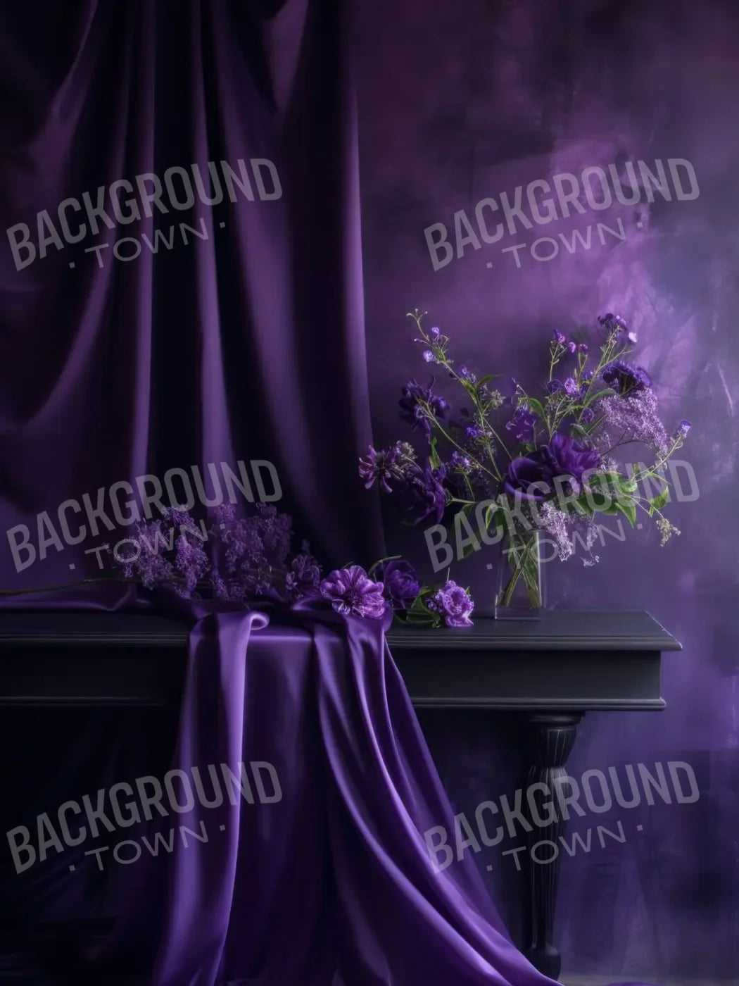 Purple Room 6’x8’ Fleece (72 x 96 inch) Backdrop