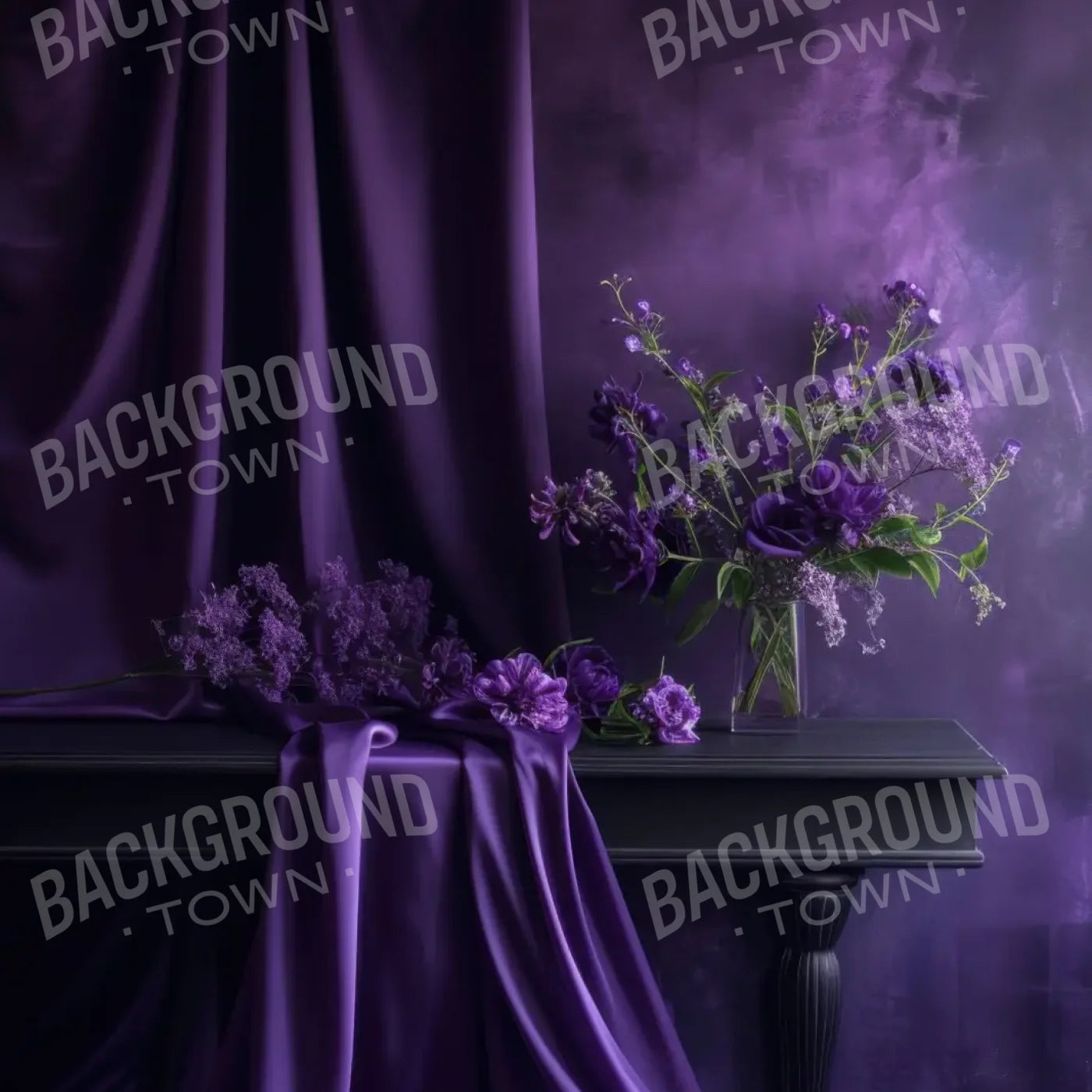 Purple Room 8’x8’ Fleece (96 x 96 inch) Backdrop
