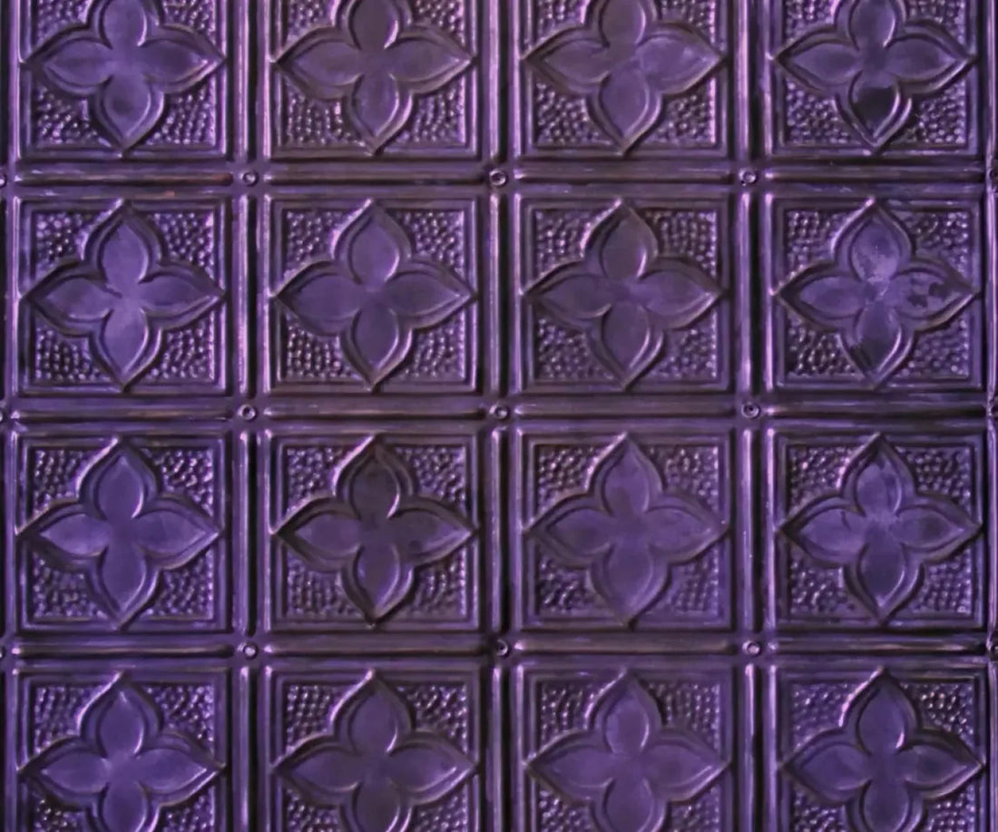 Purple Tin 5X42 Fleece ( 60 X 50 Inch ) Backdrop